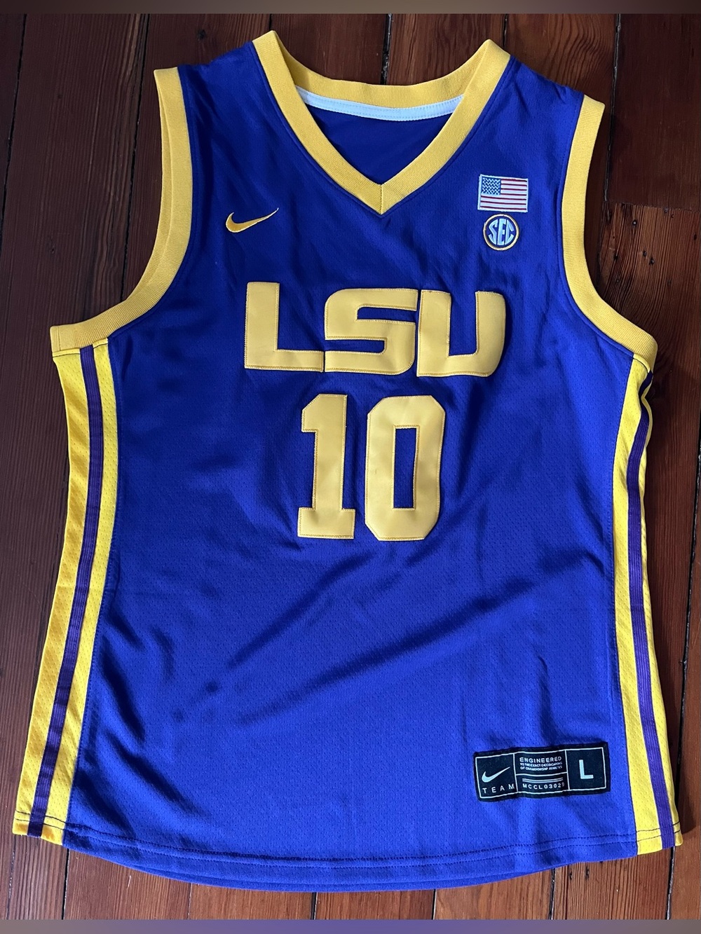 Nike LSU Angel Reese #10 Basketball Jersey | Large | NCAA Women’s Basketball
